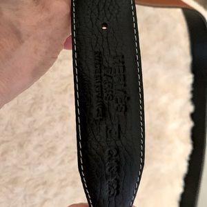 Silver Hermes buckle with  brown belt stamped made in Paris